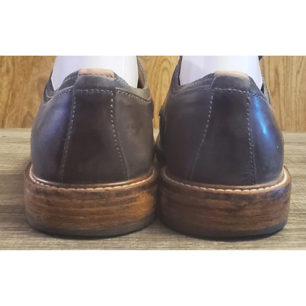 Ecco Kenton Plaine Toe Lace Up Oxford Shoes Mens Size 41 US‎ 7-7.5 Charcoal